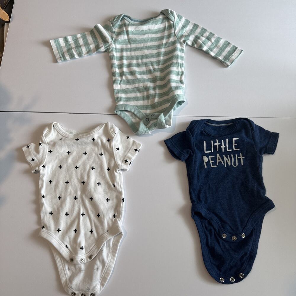 Cloud Island Baby 0-3m Lot of Three Baby Girl One Piece.
